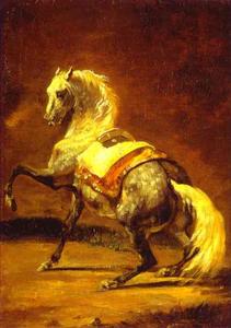 Jean-Louis André Théodore Géricault - Grey Dapple Horse