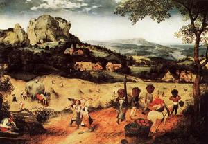 Pieter Bruegel The Elder - Haymaking (July)