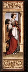 Hans Holbein The Younger - St. Barbara