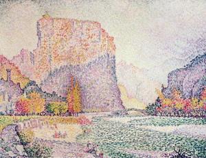 Paul Signac - The Cliffs at Castellane