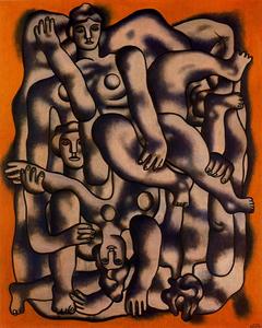 Fernand Leger - The acrobats of gray