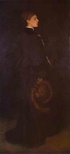James Abbott Mcneill Whistler - Arrangement in Brown and Black, Portrait of Miss Rosa Corder.