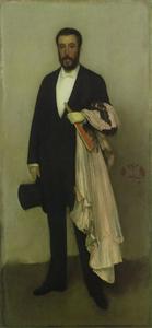 James Abbott Mcneill Whistler - Arrangement in Flesh Colour and Black, Portrait of Theodore Duret