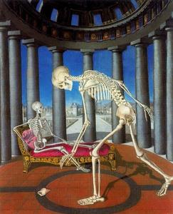 Paul Delvaux - The skeleton and the shell