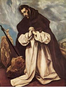 El Greco (Doménikos Theotokopoulos) - St. Dominic in Prayer