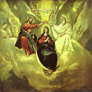 El Greco (Doménikos Theotokopoulos) - The Coronation of the Virgin