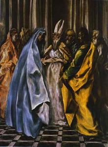 El Greco (Doménikos Theotokopoulos) - The Marriage of the Virgin