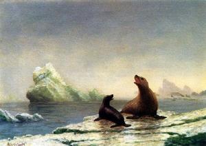 Albert Bierstadt - Seals