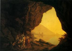 Joseph Wright Of Derby - A Grotto by the Sea-Side in the Kingdom of Naples