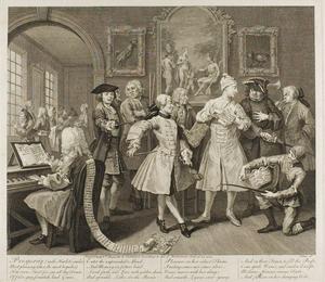 William Hogarth - Plate two, from A Rake's Progress - (buy paintings reproductions)