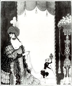 Aubrey Vincent Beardsley - The Lady with the Monkey