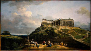Bernardo Bellotto - The Fortress of Königstein