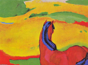 Franz Marc - Horse in a Landscape (Pferd in Landschaft)