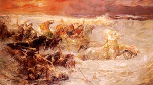 Frederick Arthur Bridgman - Pharaoh-s Army Engulfed By The Red Sea