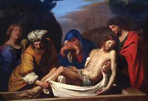 Guercino (Barbieri, Giovanni Francesco) - The Entombment of Christ