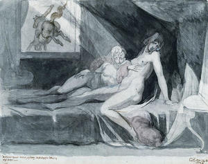 Henry Fuseli (Johann Heinrich Füssli) - An Incubus Leaving Two Sleeping Women
