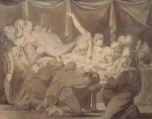Henry Fuseli (Johann Heinrich Füssli) - The Death of Cardinal Beaufort