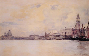 John Singer Sargent - The Entrance to the Grand Canal, Venice