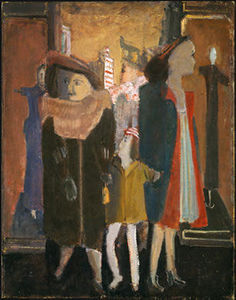 Mark Rothko (Marcus Rothkowitz) - Untitled (three women and a child with mannequins)