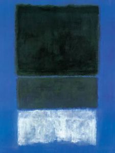Mark Rothko (Marcus Rothkowitz) - White and Greens in Blue