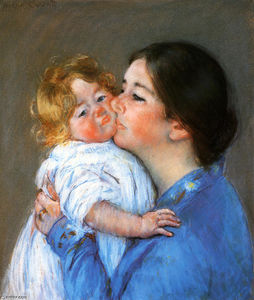 Mary Stevenson Cassatt - A Kiss For Baby Anne