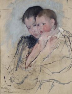Mary Stevenson Cassatt - Baby on Mother-s Arm