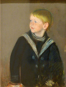 Mary Stevenson Cassatt - Sailor Boy. Portrait of Gardner Cassatt as a Child