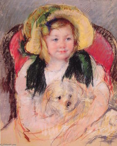 Mary Stevenson Cassatt - Sara with her Dog