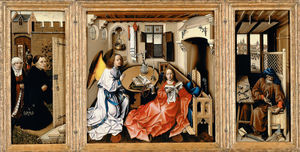Robert Campin (Master Of Flemalle) - Merode altarpiece