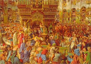 William Holman Hunt - The Miracle of the Sacred Fire, Church of the Holy Sepulchre