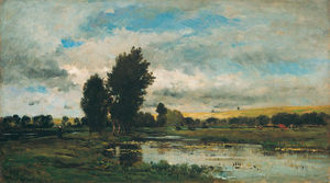 Charles François Daubigny - French River Scene