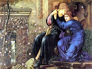 Edward Coley Burne-Jones - Love Among the Ruins