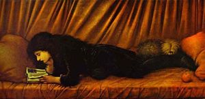 Edward Coley Burne-Jones - Portrait of Katie Lewis