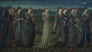 Edward Coley Burne-Jones - Psyche-s wedding