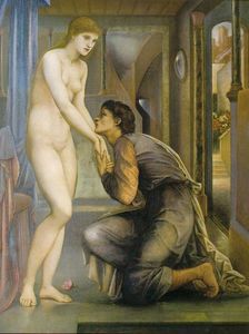 Edward Coley Burne-Jones - Pygmalion and the Image Series The Soul Attains