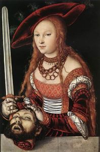 Lucas Cranach The Elder - Judith with the head of Holofernes - (buy oil painting reproductions)