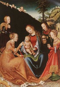 Lucas Cranach The Elder - The Mystic Marriage of St. Catherine