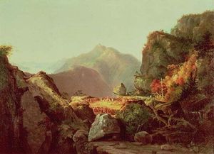Thomas Cole - Scene from The Last of the Mohicans