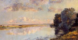 Albert-Charles Lebourg (Albert-Marie Lebourg) - The Banks of the Seine at Maisons-Lafitte