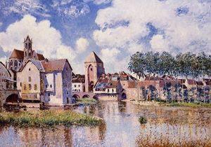 Alfred Sisley - Moret sur Loing the Porte de Bourgogne