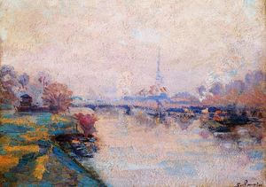 Jean Baptiste Armand Guillaumin - The Banks of the Seine at Paris