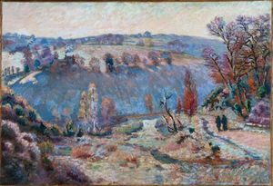Jean Baptiste Armand Guillaumin - Valley of the Sédelle at Pont Charraud; White Frost