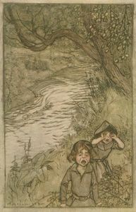 Arthur Rackham - Wandering about and -boo-hoo--ing