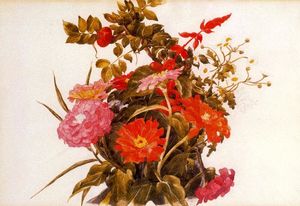 Charles Demuth - Zinnias with Scarlet Sage