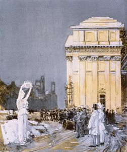 Frederick Childe Hassam - Scene at the World-s Columbian Exposition, Chicago, Illinois