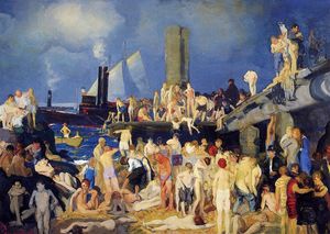 George Wesley Bellows - Riverfront, No. 1