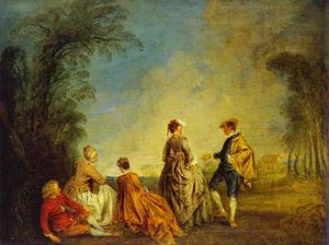 Jean Antoine Watteau - An Embarrassing Proposal