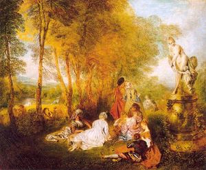 Jean Antoine Watteau - The Pleasures of Love