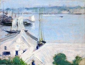 John Henry Twachtman - Boats At Anchor 1