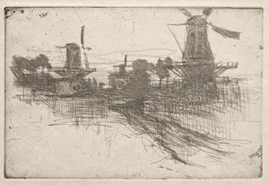 John Henry Twachtman - Evening, Dordrecht